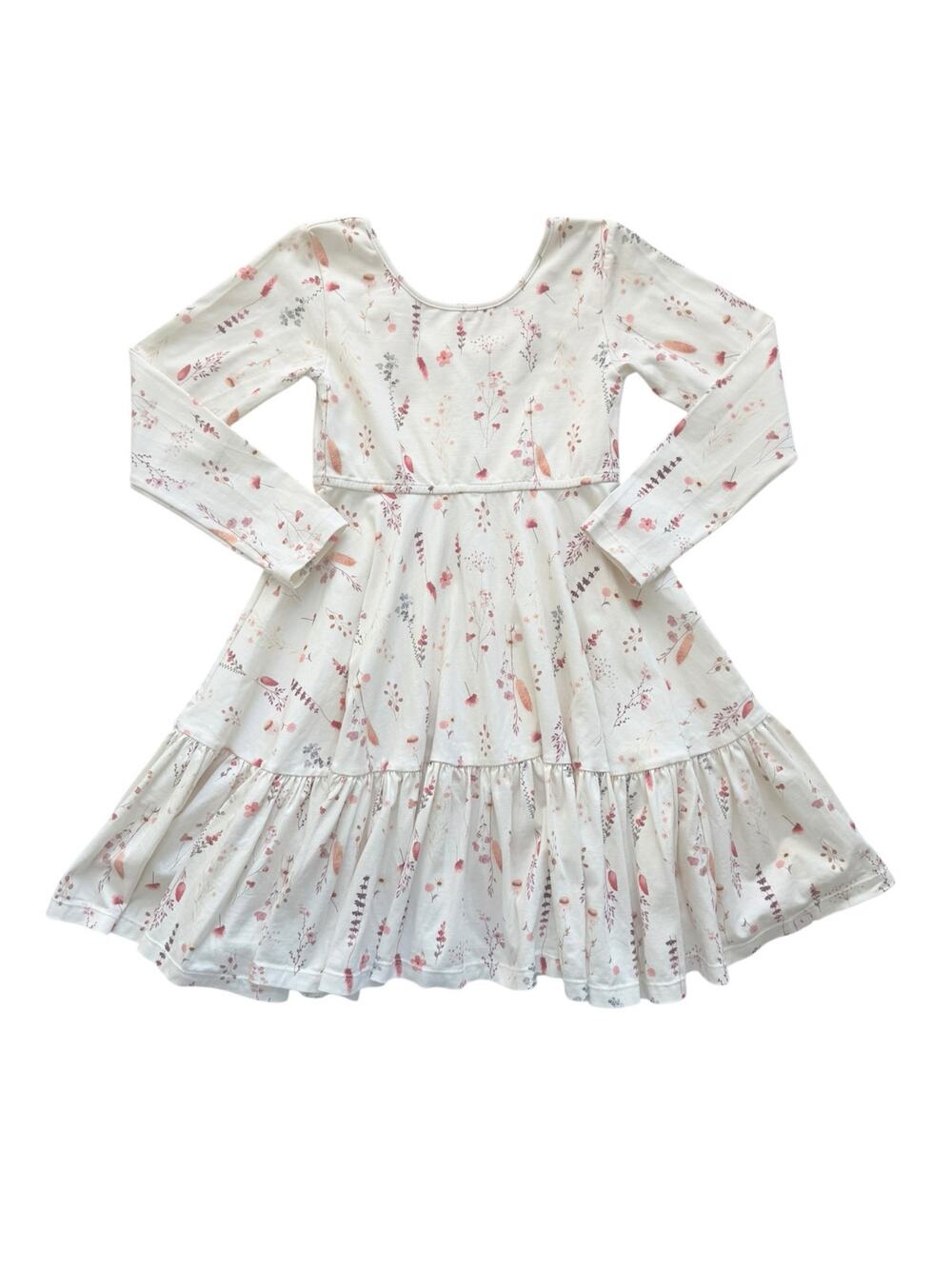 Omi Jo by Well Dressed Wolf Autumn Fields Ruffle Empire Dress Size 7